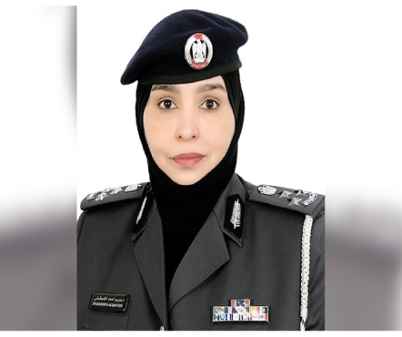 Maryam Al Qahtani. The first Emirati woman with the rank of 